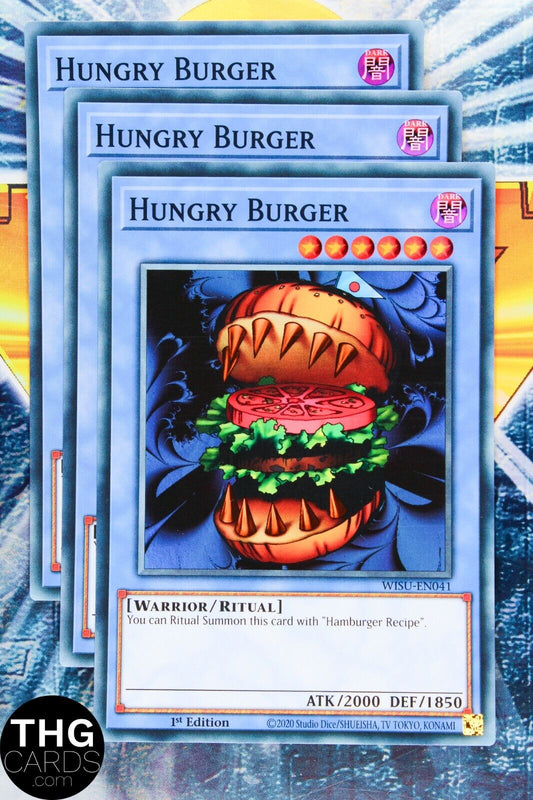 Hungry Burger WISU-EN041 1st Edition Super Rare Yugioh Card Playset