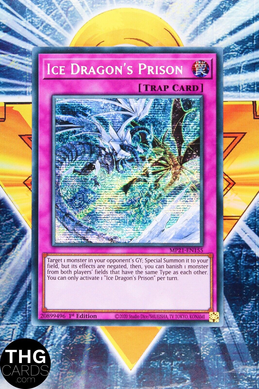 Ice Dragon's Prison MP21-EN155 1st Edition Secret Rare Yugioh Card