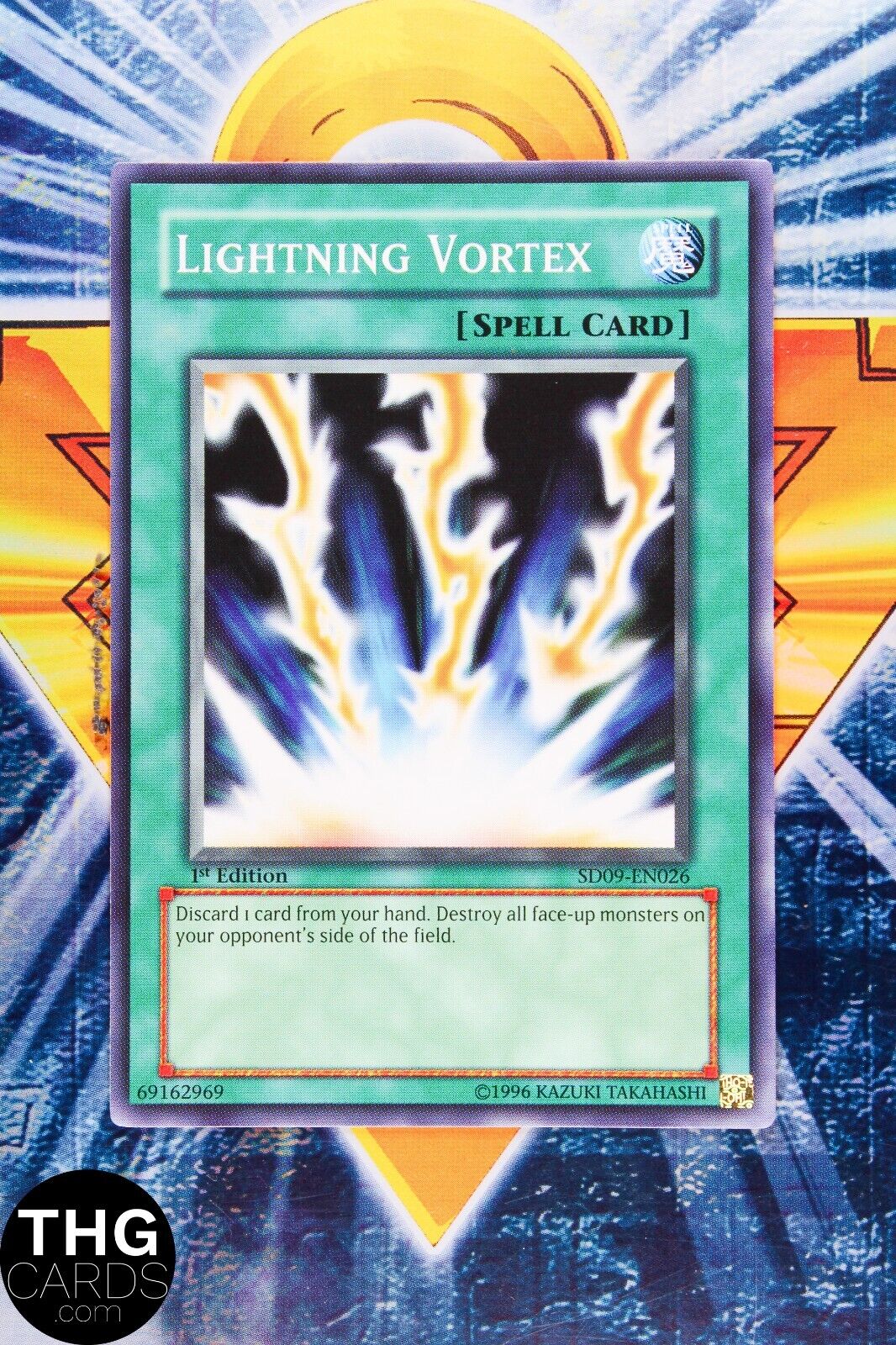 Lightning Vortex SD09-EN026 1st Edition Common Yugioh Card