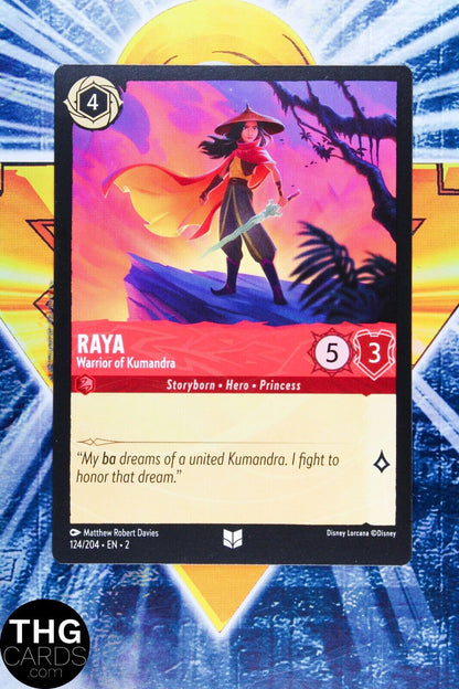 Raya, Warrior of Kumandra 124/204 Uncommon Lorcana Rise of Floodborn Card