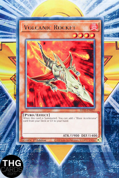 Volcanic Rocket LD10-EN027 1st Edition Rare Yugioh Card Playset