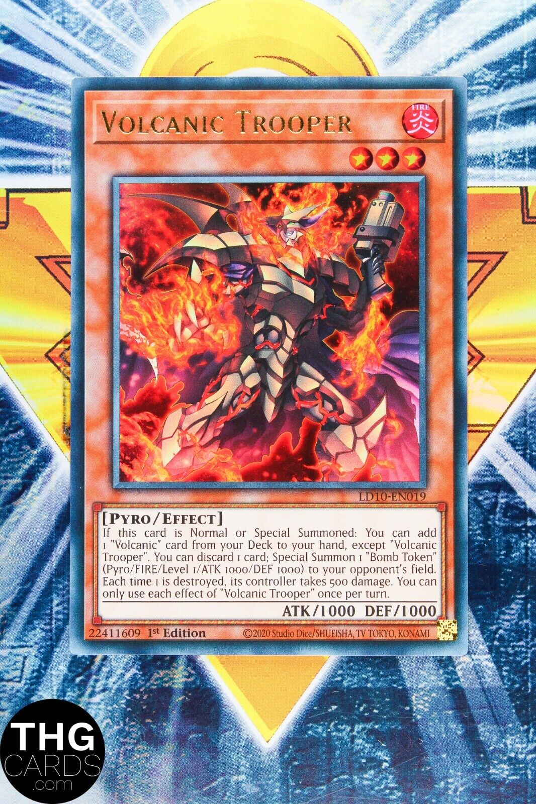 Volcanic Trooper LD10-EN019 1st Edition Ultra Rare Yugioh Card