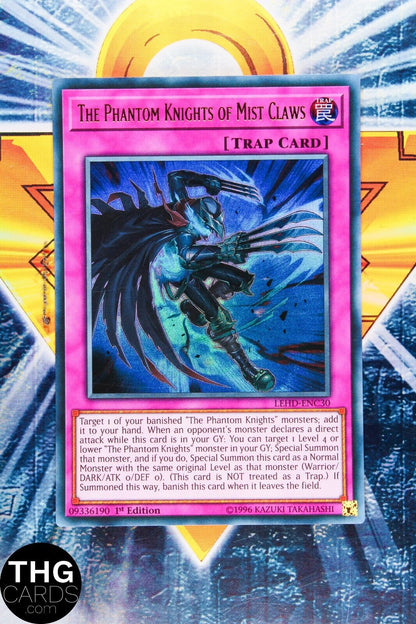 The Phantom Knights Of Mist Claws LEHD-ENC30 1st Ed Ultra Rare Yugioh Card