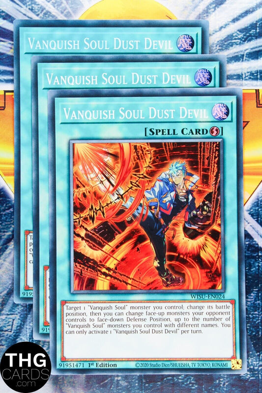 Vanquish Soul Dust Devil WISU-EN024 1st Super Rare Yugioh Card Playset