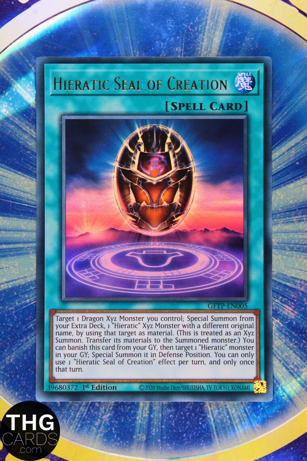 Hieratic Seal of Creation GFTP-EN005 1st Edition Ultra Rare Yugioh