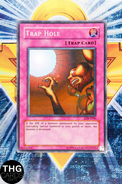 Trap Hole LOB-E046 Super Rare Yugioh Card 2