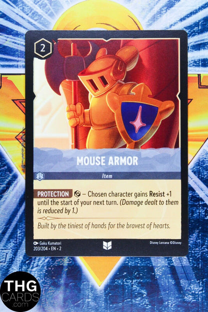 Mouse Armor 203/204 Uncommon Lorcana Rise of Floodborn Card