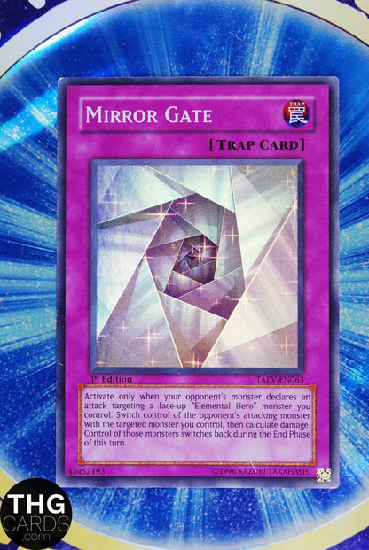 Mirror Gate TAEV-EN063 1st Edition Super Rare Yugioh Card 2