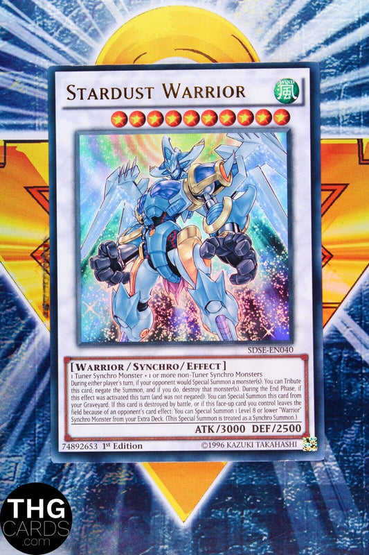 Stardust Warrior SDSE EN040 1st Edition Ultra Rare Yugioh Card