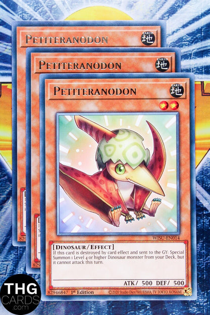 Petiteranodon WISU-EN014 1st Edition Rare Yugioh Card Playset