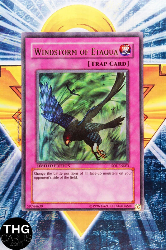 Windstorm of Etaqua SOI-ENSE3 Limited Edition Ultra Rare Yugioh Card 1