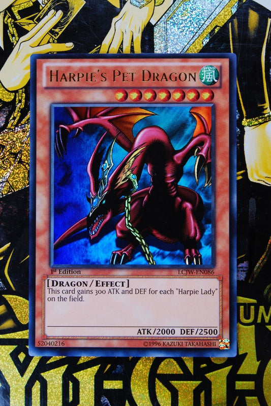 Harpie's Pet Dragon LCJW-EN086 1st Edition Ultra Rare Yugioh Card