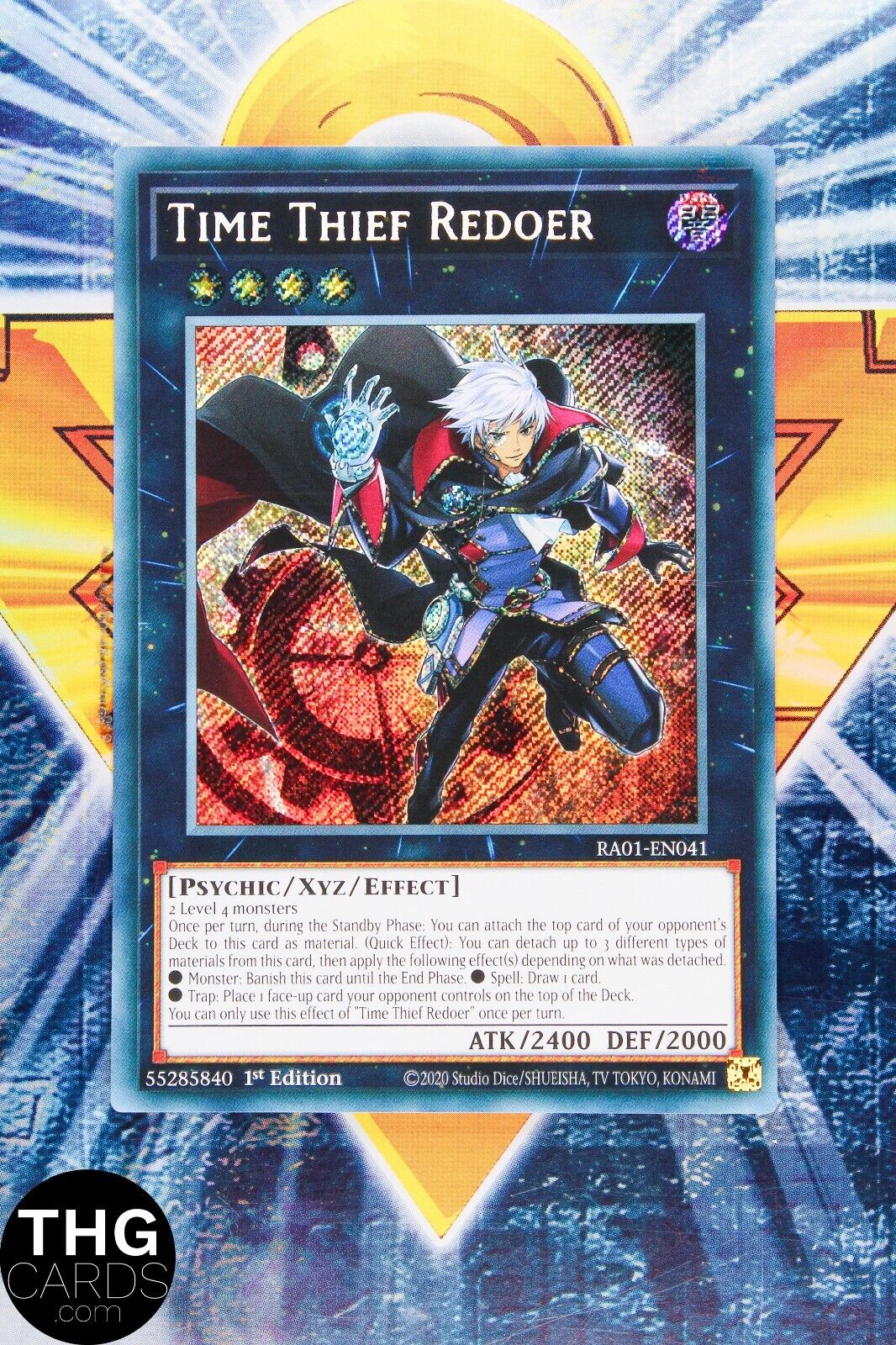 Time Thief Redoer RA01-EN041 1st Edition Secret Rare Yugioh Card