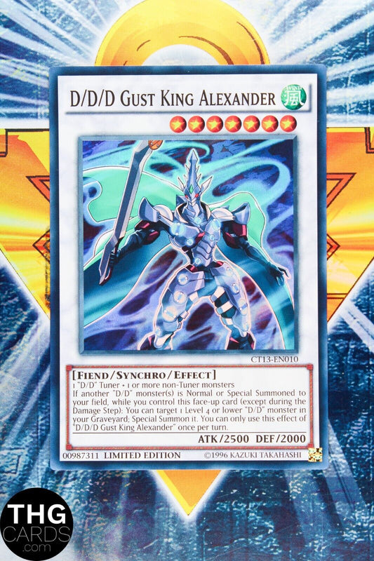 D/D/D Gust King Alexander CT13-EN010 Super Rare Yugioh Card