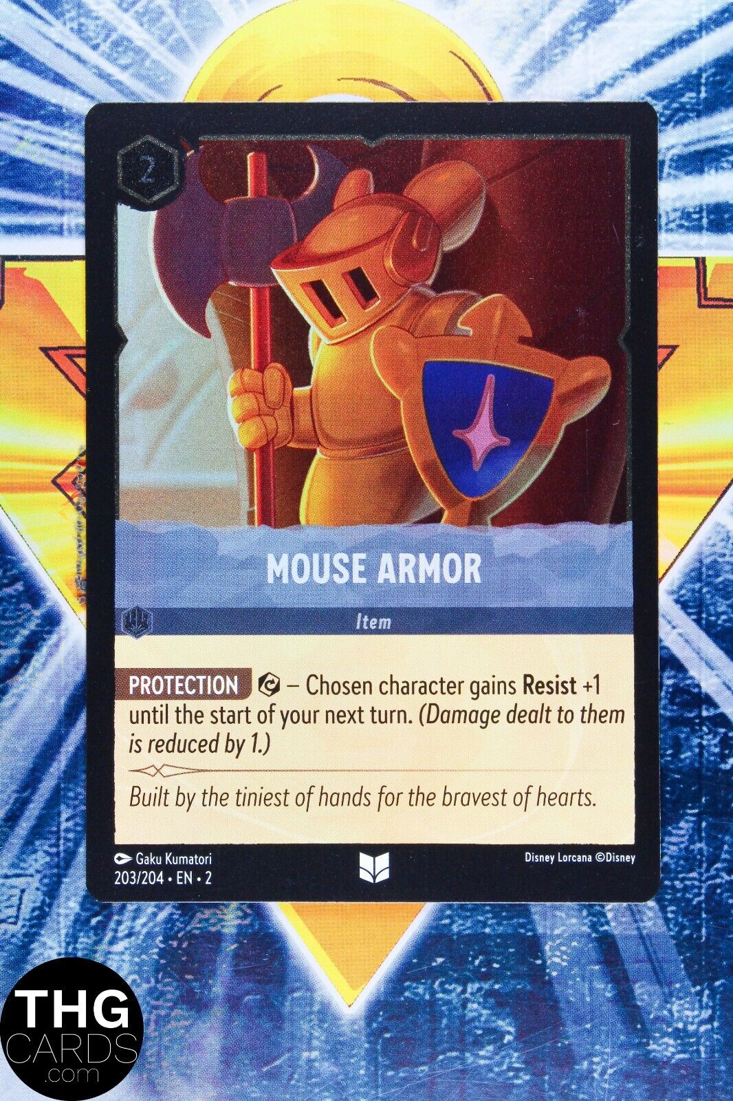 Mouse Armor 203/204 Foil Uncommon Lorcana Rise of Floodborn