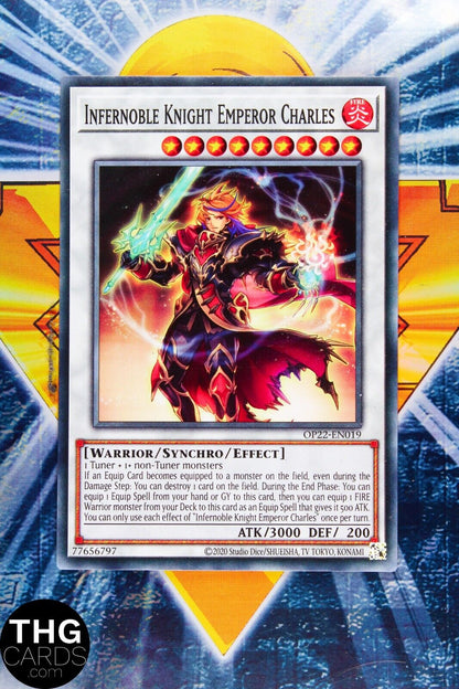 Infernoble Knight Emperor Charles OP22-EN019 Common Yugioh Card