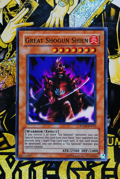 Great Shotgun Shien STON-EN013 Super Rare Yugioh Card 2