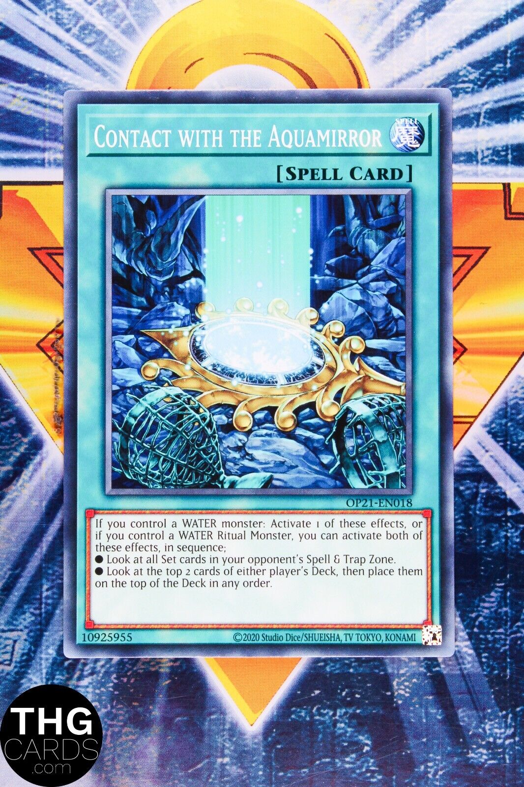 Contact With The Aquamirror OP21-EN018 Common Yugioh Card