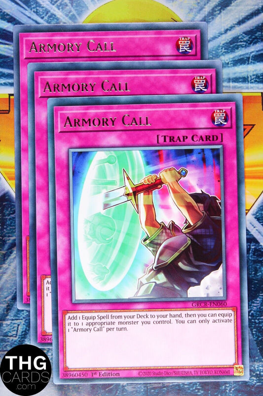 Armory Call GRCR-EN060 1st Edition Rare Yugioh Card Playset