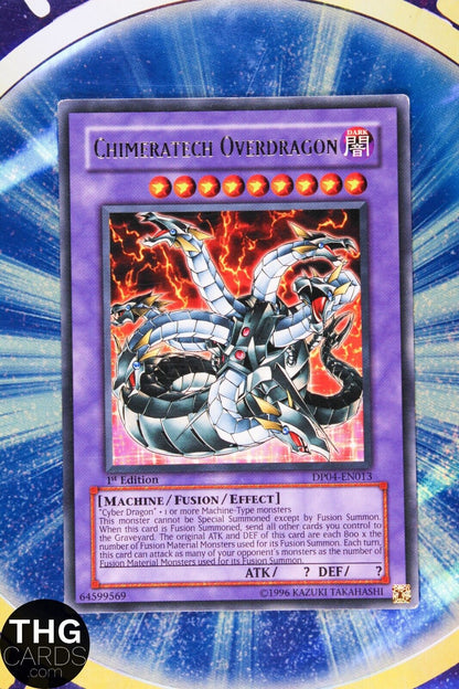 Chimeratech Overdragon DP04-EN013 1st Edition Rare Yugioh Card 1