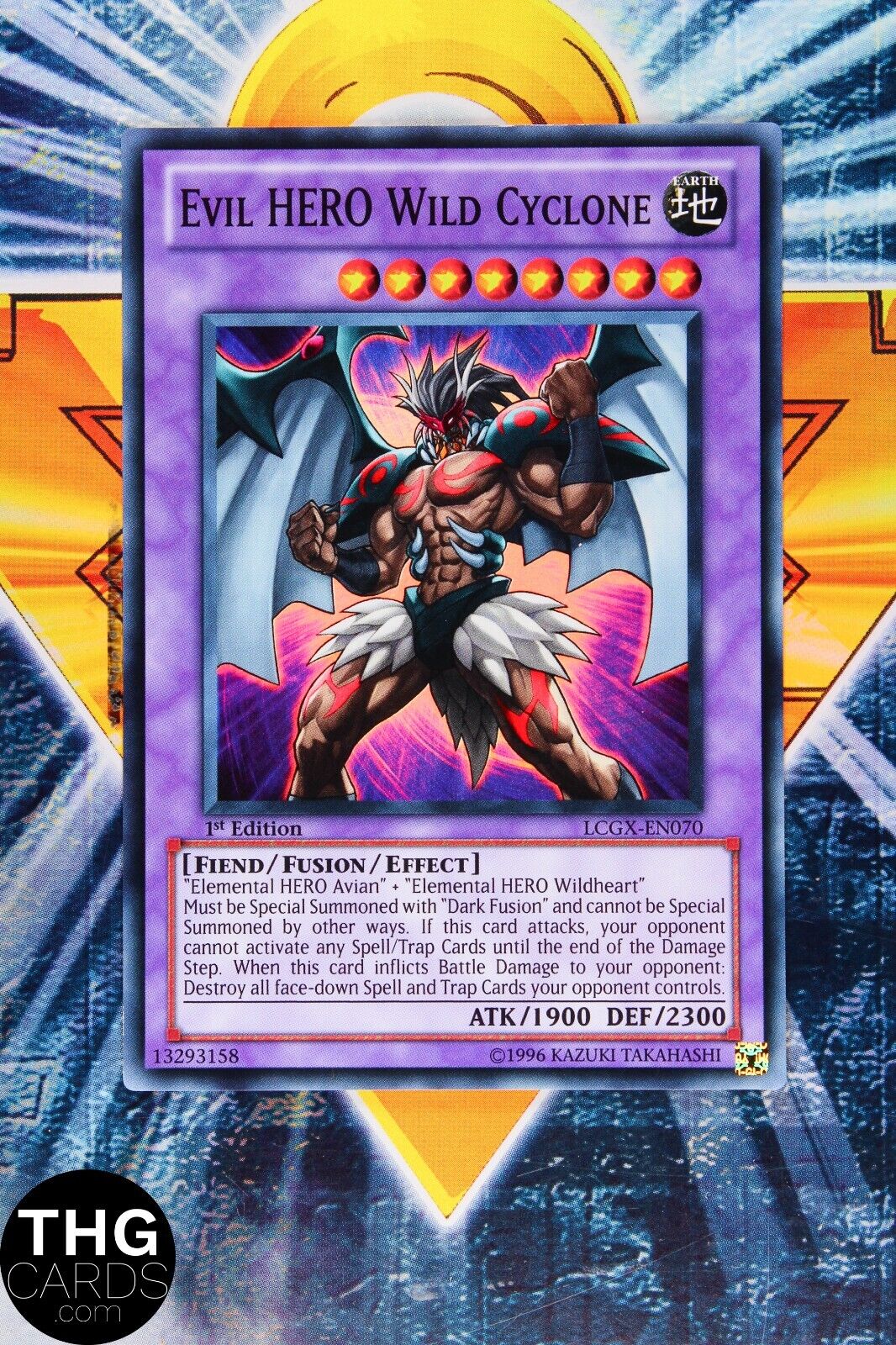 Evil Hero Wild Cyclone LCGX-EN070 1st Edition Super Rare Yugioh Card