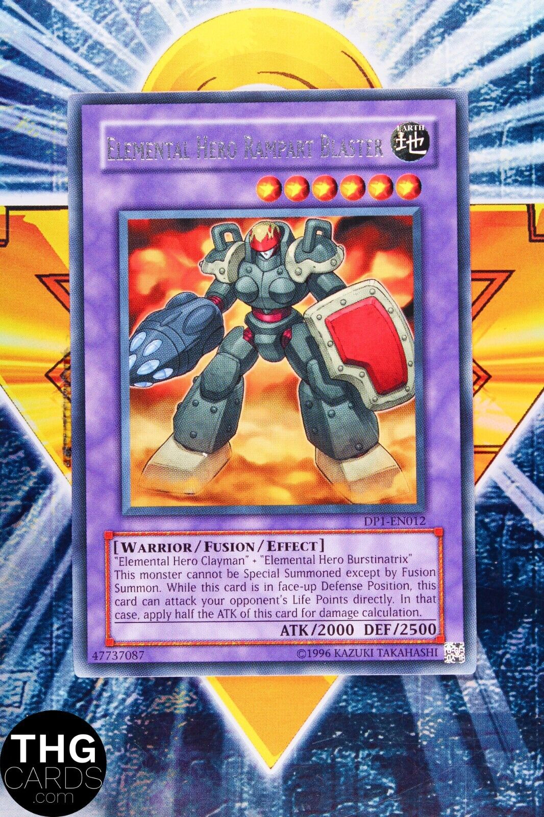 Elemental Hero Rampart Blaster DP1-EN012 Rare Yugioh Card 1