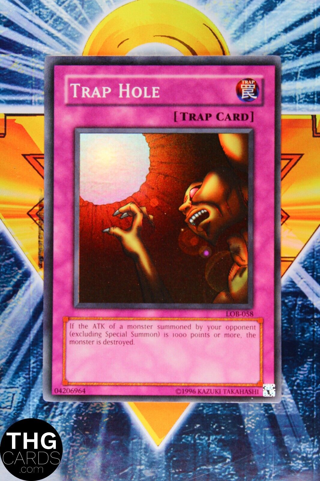 Trap Hole LOB-058 Super Rare Yugioh Card