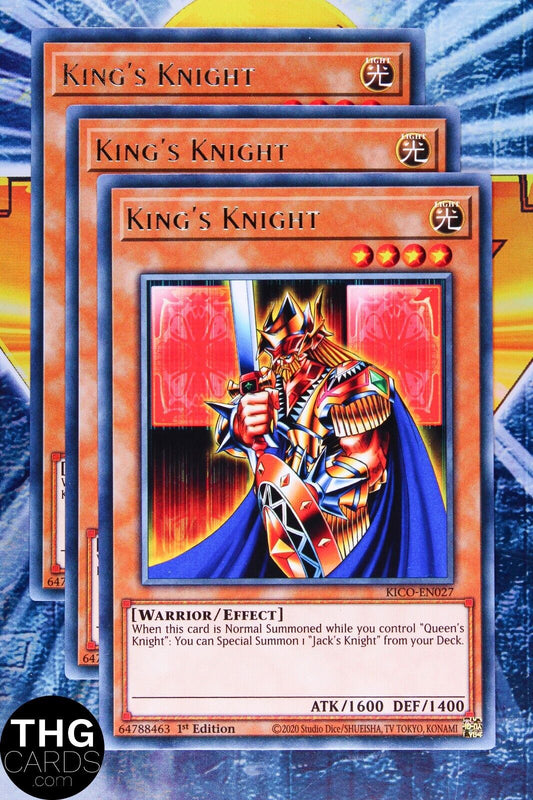 King's Knight KICO-EN027 1st Edition Rare Yugioh Card Playset