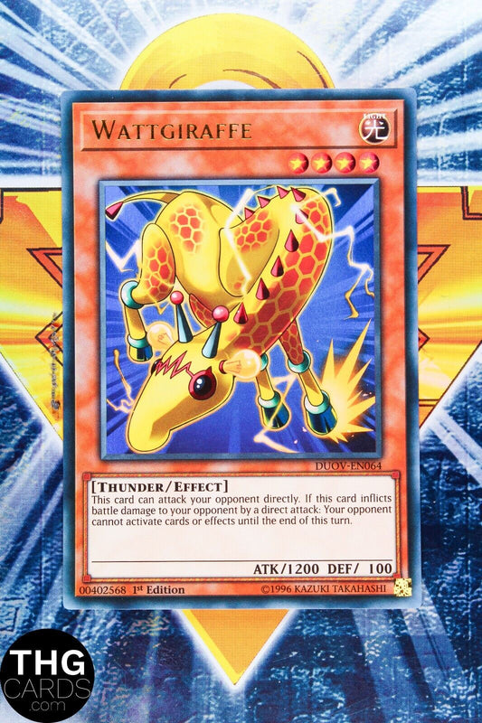 Wattgiraffe DUOV-EN064 1st Edition Ultra Rare Yugioh Card