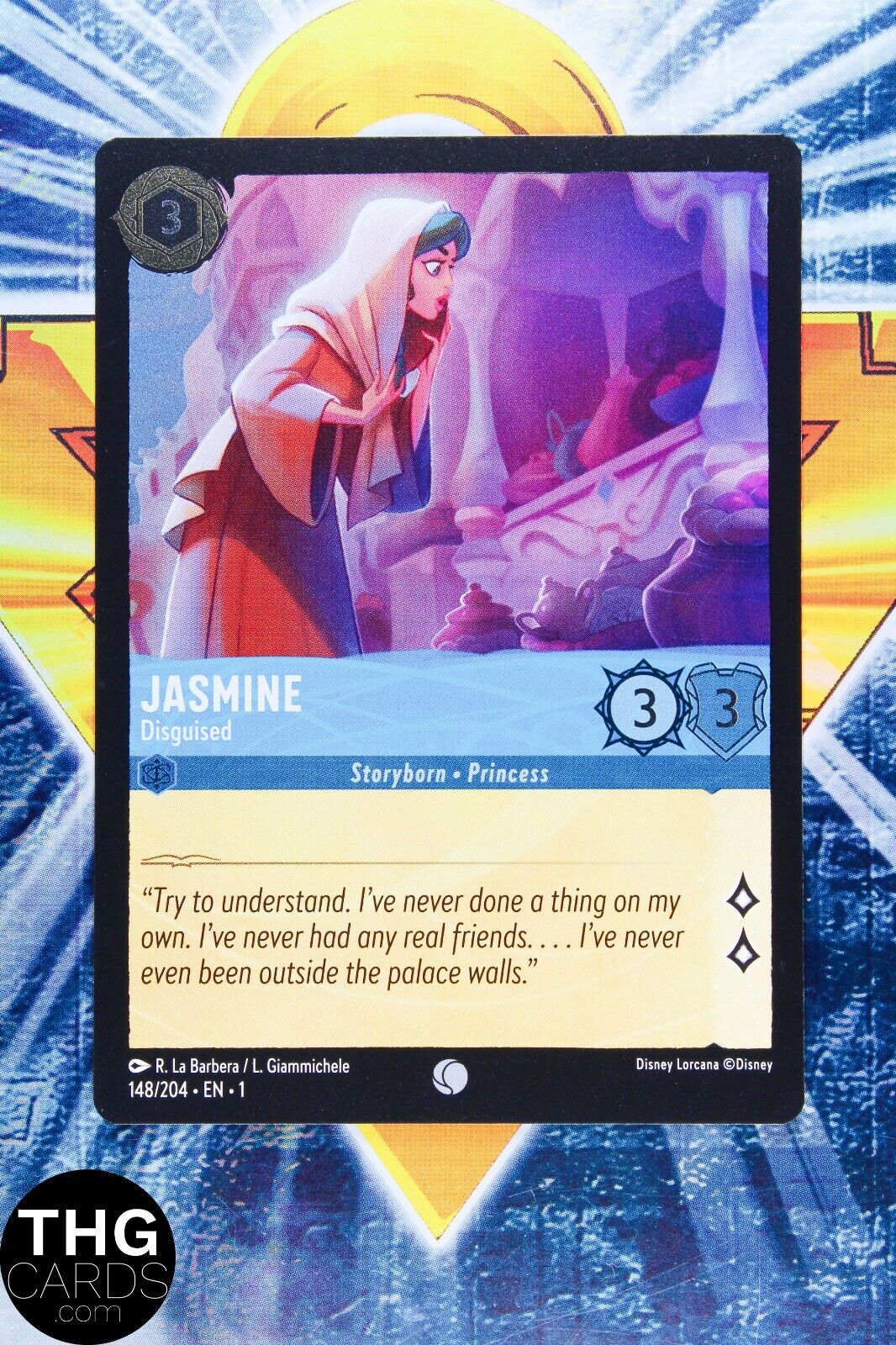 Jasmine, Disguised 148/204 Foil Common Lorcana First Chapter Card