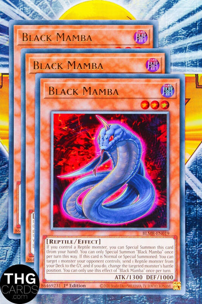 Black Mamba BLMR-EN019 1st Edition Ultra Rare Yugioh Card Playset