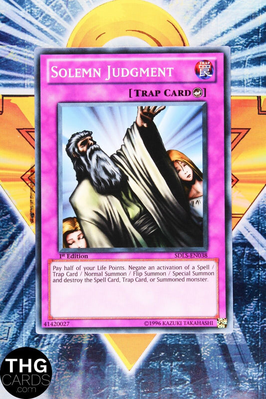 Solemn Judgment SDLS-EN038 1st Edition Common Yugioh Card