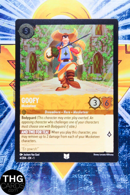 Goofy, Musketeer 4/204 Foil Uncommon Lorcana First Chapter Card