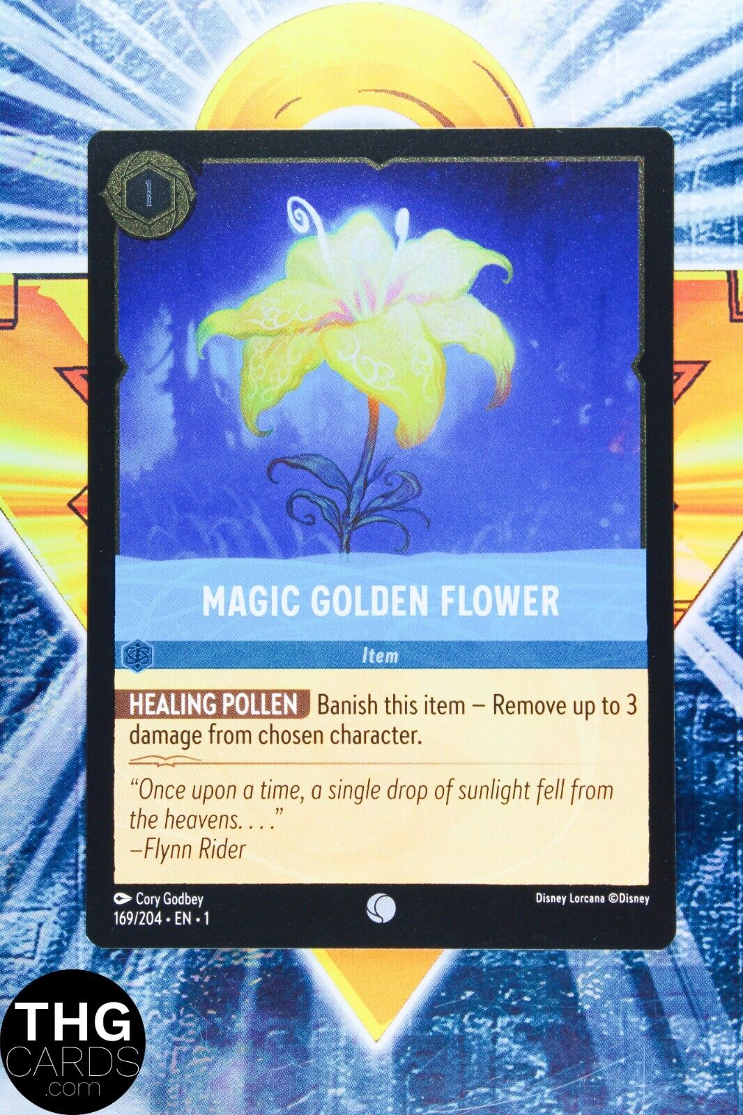 Magic Golden Flower 169/204 Foil Common Lorcana First Chapter Card