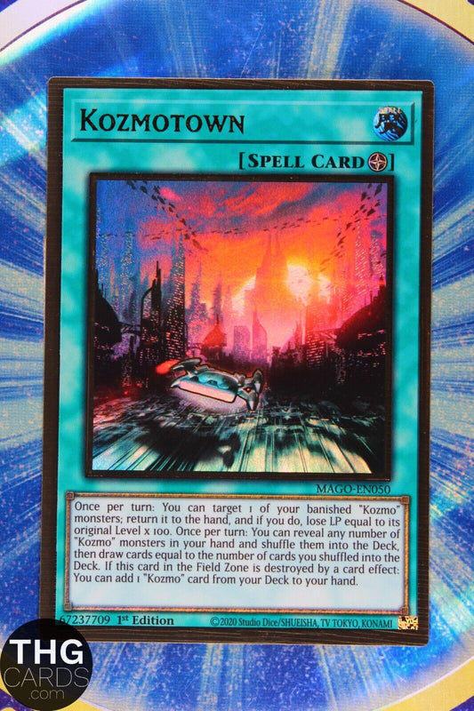 Kozmotown MAGO-EN050 1st Edition Premium Gold Rare Yugioh Card