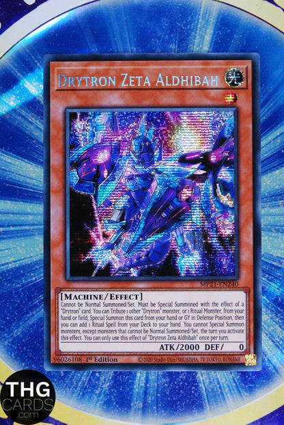 Drytron Zeta Aldhibah MP21-EN240 1st Ed Secret Rare Yugioh Card