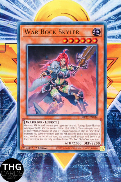 War Rock Skyler MP22-EN054 1st Edition Ultra Rare Yugioh Card Playset