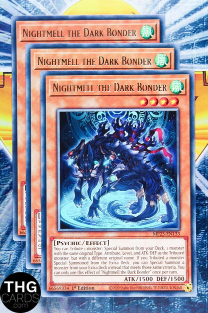 Nightmell The Dark Bonder MP23-EN133 1st Edition Rare Yugioh Card Playset
