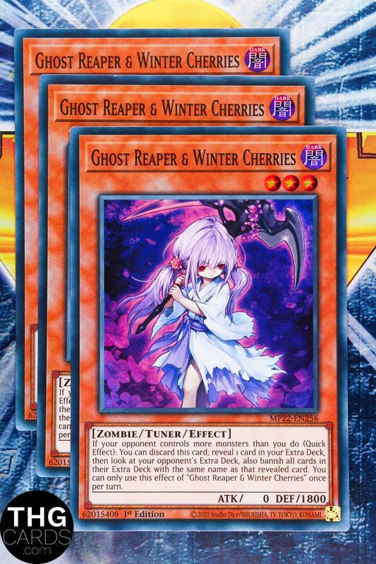 Ghost Reaper & Winter Cherries MP22-EN256 1st Ed Super Rare Yugioh Card Playset