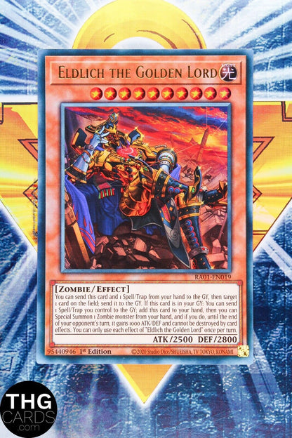 Eldlich the Golden Lord (Alt) RA01-EN019 1st Ed Ultra Rare Yugioh Card Playset