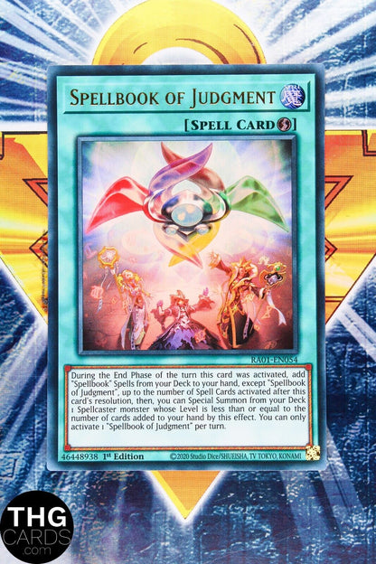 Spellbook of Judgment RA01-EN054 1st Ed Ultra Rare Yugioh Card