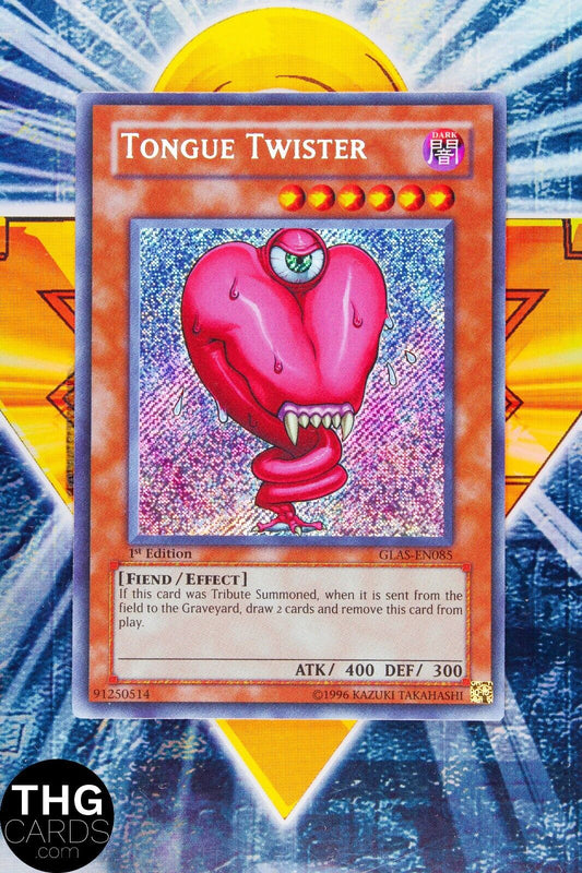 Tongue Twister GLAS-EN085 1st Edition Secret Rare Yugioh Card