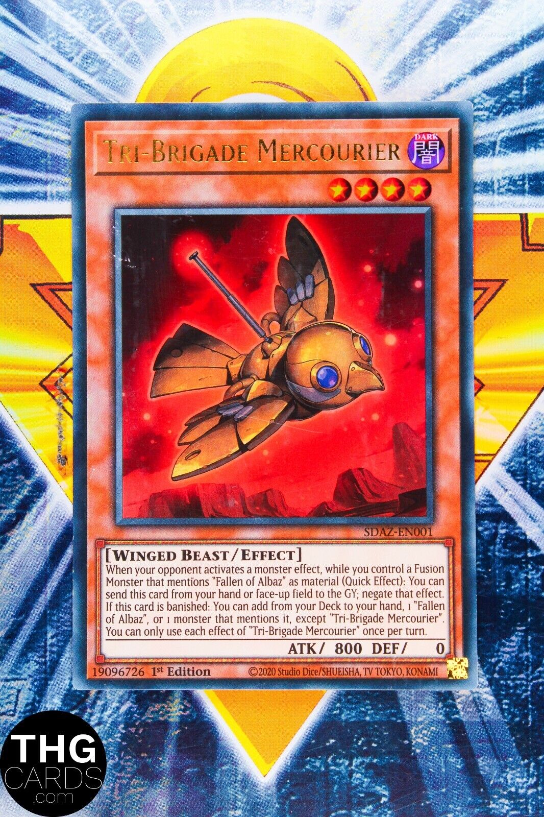 Tri-Brigade Mercourier SDAZ-EN001 1st Edition Ultra Rare Yugioh Card 2