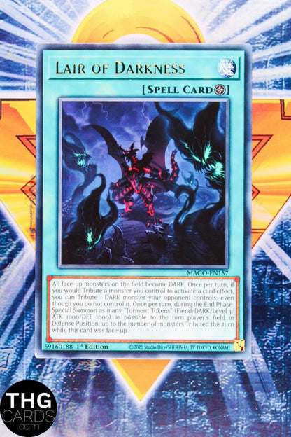 Lair Of Darkness MAGO EN157 1st Edition Rare Yugioh Card