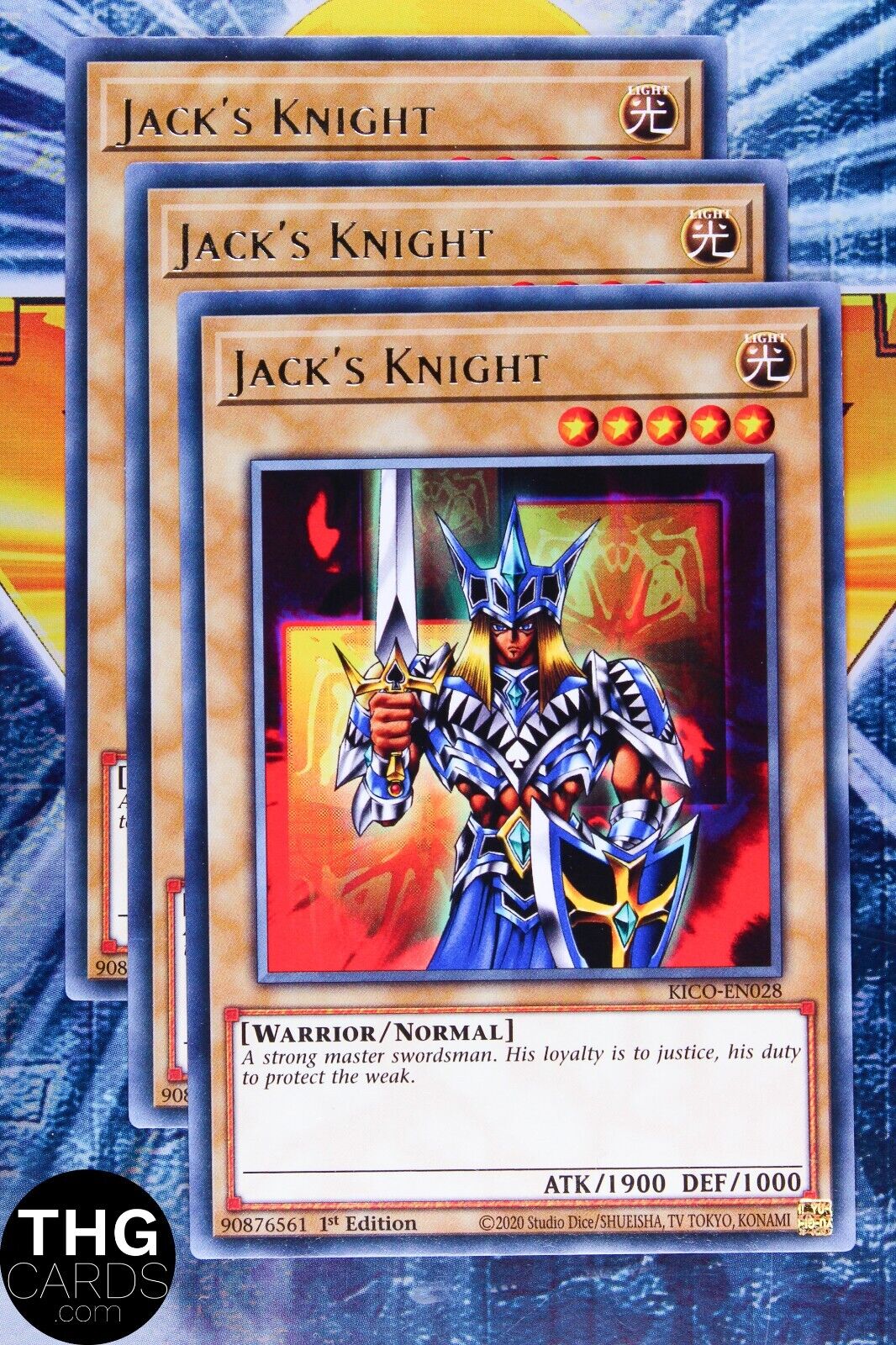 Jack's Knight KICO-EN028 1st Edition Rare Yugioh Card Playset