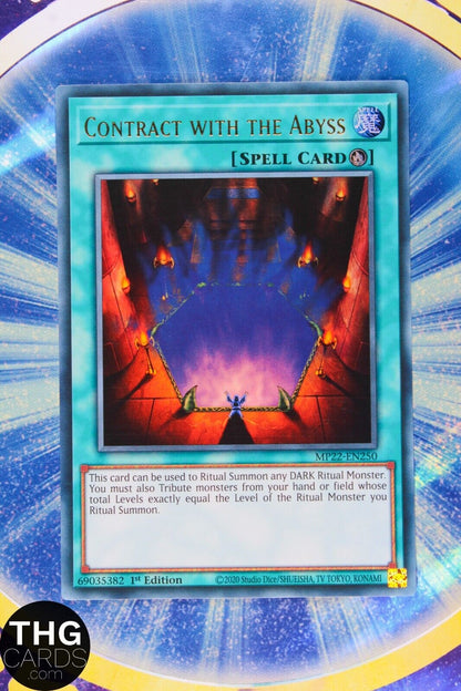 Contract with the Abyss MP22-EN250 1st Edition Ultra Rare Yugioh Card