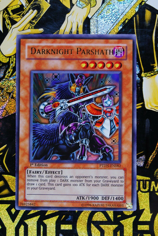 Darknight Parshath PTDN-EN082 1st Edition Ultra Rare Yugioh Card 1