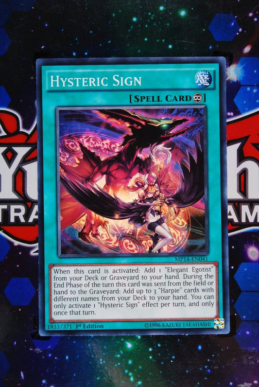 Hysteric Sign MP14-EN041 1st Edition Super Rare Yugioh Card