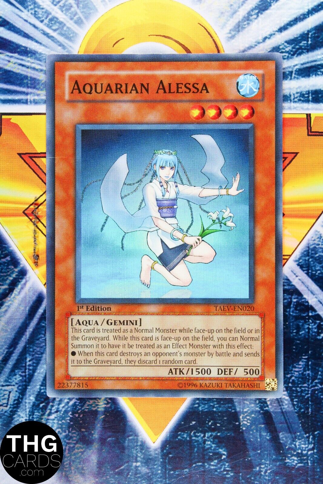 Aquarian Alessa TAEV-EN020 1st Edition Super Rare Yugioh Card 2