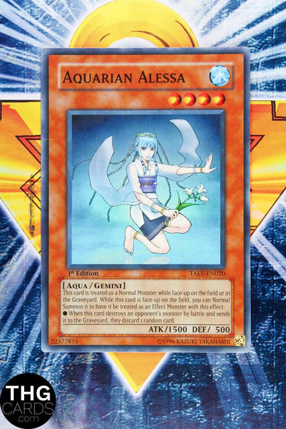 Aquarian Alessa TAEV-EN020 1st Edition Super Rare Yugioh Card 2